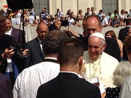 A papal audience with Pope Francis